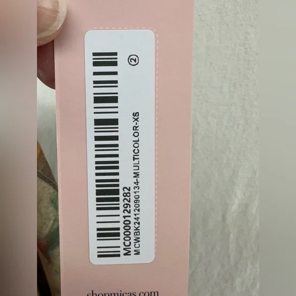 Micas Satin Front Tie Skirt Multicolor Size XS Maxi Abstract Marble Sarong - Picture 6 of 6